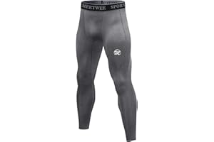 MEETWEE U9b - MEETWEE Męskie spodnie kompresyjne, sportowe legginsy, długie spodnie do biegania, oddychające, spodnie funkcyjne. Mężczyźni