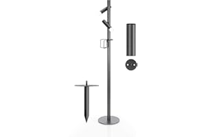 EVOTEC PAUL BASIC Plus Grill Licht, Grilllampe BBQ magnetisch, Grill Zubehör BBQ, 2 x 360 Grad Batteriebetrieben, Akku, Stehlampe oder Tischlampe für Wohnzimmer, Outdoor, Grill ohne Batterie u.v.m.