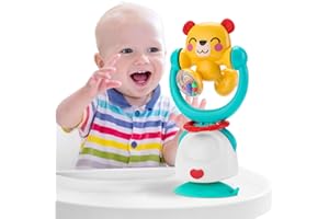 Sirecal Baby High Chair Toys - Rattle Toy for Babies 6-12 months Suction Cup Highchair Activity Toys Table Top, Baby Sensory Toy Gifts for Boys Girls Toddlers 0 3 6 9 12 months