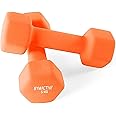 ‎Amazon Brand - Symactive Neoprene Coated Fixed Dumbbell for Gym Exercises, Set of 2, 5 Kg | 30.5L x 25.4W Centimeters
