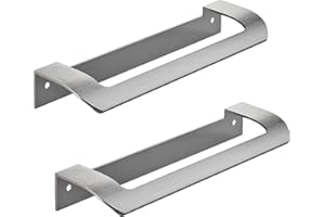 ‎SOTECH SOTECH 2 x Möbelgriff LYS BA 160 mm Edelstahloptik Designgriff Schubladengriff Küchengriff Falttürgriff