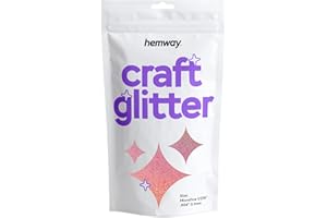‎HEMWAY Hemway Craft Glitter 100g 3,5 Unzen Mikrofeiner 1/256" 0,004" 0,1 mm (Rose Gold Holographic)
