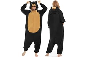 JONRRYIN Piżama Zwierzęta Dorosły Unisex Kombinezon, Zwierzęca Piżama Onesie Kostium, Piżama Kigurumi Anime Sleepwear Kombinezon Cosplay Zestaw na Halloween, karnawał