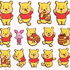 Jolis Autocollants Kawaii Avec Winnie L Ourson Amazon fr Jeux Et Jouets