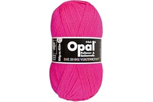 Frida's Wollhaus Ovillo de lana para calcetines, 100 g, 4 capas, sin fieltro, 35 colores (2010, rosa neón)