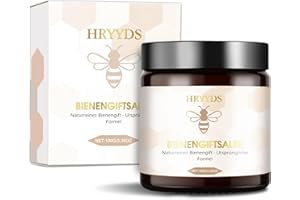 HRYYDS Bienengiftsalbe Gegen Schmerzen – Natürlich Und Schnell Wirksam Bei Muskel - Und Gelenkbeschwerden, Arthrose, Rückenschmerzen, Muskelverspannungen, Reduziert Schwellungen