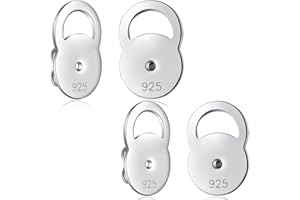 Miaofu Ferma Orecchini Argento Sollevatore Orecchini Anallergici Chiusure Orecchini Chiusure Orecchini,Fermaglio per Orecchini,Sollevatori Orecchini Anallergici Ferma Orecchini Sollevatori Silicone