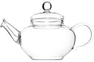 Glass Teapot & Wire Coil Filter - Devonshire - 600ml (for 2 Cups) - Chiswick Tea Co …