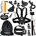 Produktbild Zubehör Set Bundle Kit für Gopro Hero5/4 Session Hero5 Hero4 Silber Schwarz Hero3+ Hero3 Hero2 Hero 1;SJCAM SJ4000 SJ5000 SJ6000;Xiaomi Yi;DBPower EX5000;Rollei&ThiEYE ActionCam (Essential Kit)