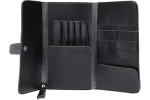 Anself Leather Hair Scissor Bag Scissors Waist Pack Pet Hairdressing Tool Pouch Holder Case