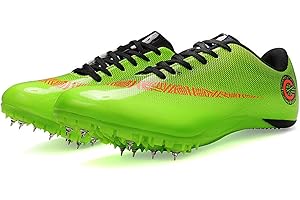 LZQPEARL Scarpe Atletica Leggera, Scarpe Running Professioni Unisex, Scarpe Uomo Donna Atletica 8 Chiodi Spikes, Sneakers Comode per Sprint, Corsa, Salto in Lungo