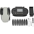 Kufoo Brushless RC Drone One Key Return GPS Smart Follow Gray 4K HD Camera RC Quadcopter Over 14 Years for Aerial Photography (Three Battery), Kufoopikaf4swu8-12