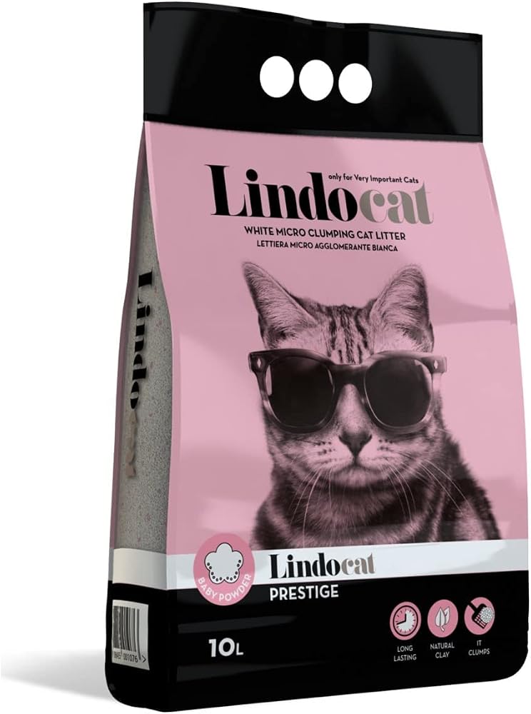 LindoCat Lindo Cat Bebek Pudralı İnce Taneli Kedi Kumu 10 Litre