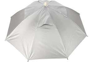 KEENSO Sombrero del Paraguas de la Pesca, protección Ultravioleta Impermeable de la Prenda Impermeable Ligera al Aire Libre del Casquillo del Paraguas del Sombrero de la Pesca