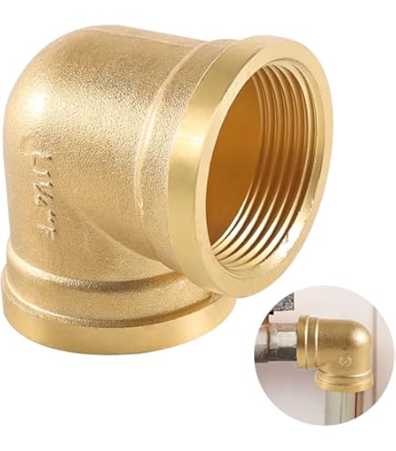 4 Stuks Gasslangverbinder Dubbele Nippel 1/4 Inch Messing - Snelle Koppeling Gasslang