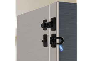 NEWBINN 4 x Kühlschrank Schloss ohne Bohren Geeignet für Öfen, Kühlschränke, Mikrowellen, Waschmaschinen, Schränke, Toiletten, Weinschränke, Fenster, für Kleinkind (Schwarz)