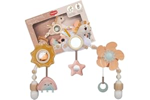 Tiny Love Arche d’éveil Sunny Stroll avec 6 Jouets activés par bébé, dès la Naissance, Clips réglables compatibles avec la Plupart des poussettes, Mobile Musical Magique, Unicorn Wonderlands