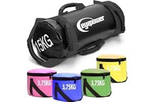 EYEPOWER 3,75-15 kg Power Bag 18x50 cm Saco de Arena Entrenamiento con Pesa