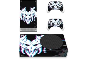 PlayVital Autocollant Protection pour Xbox Series S Sticker Manette Skin pour Xbox Series S Accessoires Console-Démons Glitch