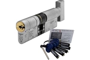 FEDERAL LOCKS UK Federal 3 Star Euro Cylinder Thumb Turn Door Lock TS007 Diamond Secure Anti-Snap Dual Finish 5 Keys 30/30