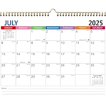 thumbnail image 2 of Wall Calendar 2025-2026 - 2025-2026 Calendar Wall From Jul. 2025 To Dec. 2026, 18 Monthly Calendar With Large Ruled Blocks And Julian Dates, Calendars For Easy Planning, 11.5''x14.75 2 of 13