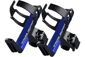 AOYAR Bicicleta Portabidon Soporte Ajustable Botella: No-tornillo Portabidón Bici Portavasos para Nino, Montaña Ciclismo Agua Botellero, Grande Universal Portabotella Lateral para Silla De Rueda (2 Paquets)