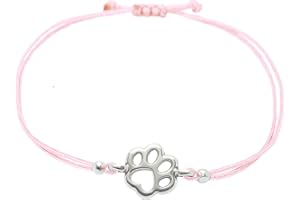 Selfmade Jewelry Bransoletka damska, srebrna łapa, regulowany rozmiar, makrama, ręcznie wykonana, w zestawie opakowanie prezentowe