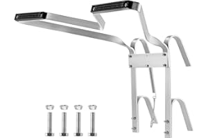 BALLSHOP Ladder Stand Off V-Shaped Universal Ladder Standoff Downpipe Ladder Accessory Aluminum Stabiliser Rubber Bumper Helps Stop Your Ladders Slipping Sideways for Any Environment