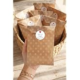 Bimotif 100L&uuml; Hediye Paketi Seti, Puantiyeli Kese Kağıdı (11X20 Cm) Ve 105 Adet Sticker