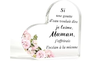 QWZIFY Cadeau Fete Des Meres Original Cadeau Maman Acryliques Idée Cadeau Fête Des Mères Cadeau Anniversaire Maman Idee Cadeau Maman Anniversaire Cadeau Pour Maman Cadeau Mere Cadeau Pour La Fête Des Mères