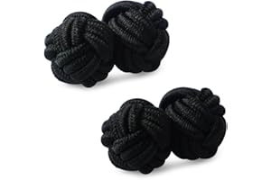 HONEY BEAR Gemelli Uomo/Donna Seta Forma di Nodo in Tessuto per Camicia/Camicetta/Abito,1 Paio