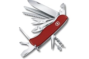 ‎VICTORINOX Victorinox Taschenmesser Work Champ (21 Funktionen, Feststellklinge, Zange, Metallsäge) rot