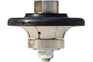 RAIZIDOM Raizi B10 10 mm type Demi-bullnose/Roundover Diamond Hand Profiler/Router Bits for Granite Countertops