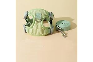 Fueegue Katzengeschirr mit Leine Ausbruchsicher Verstellbar Weich für Katzen und Hunde Welpgeschirr