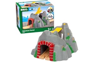 BRIO 33481 Äventyrstunnel | Adventure Tunnel 1 del Leksakståg med tillbehör och skena i trä. För barn från 3 år. För små lokförare.