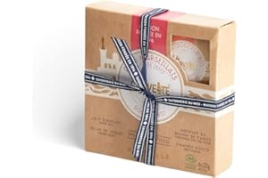 La Corvette - Set de regalo 4 jabones ecológicos - leche de burra, melocotón, granada con manteca de karité, almendra dulce