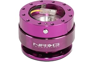 NRG INNOVATIONS NRG Gen 2.0 Steering Wheel Quick Release Kit Purple Body with Purple Ring SRK-200PP by Quick Release