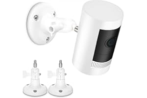 HOLACA Support de Fixation Murale pour Ajustement Compatible avec la Caméra Ring Stick UP Arlo Pro 3 Pro 3 Fixations Murales pour Caméra 1/4 vis (White)
