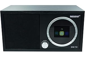 FERGUSON Regent DAB151 Radio Portable Dab+/FM Bluetooth, Radio Réveil Dab+, Poste Radio Rechargeable Secteur/Piles, Tuner Numérique, Design Compact