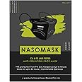 NANOCLEAN N95 Face mask Anti Pollution Nasomask with Protective soft and comfortable 5 layer filtration Face Mask with earloop for Men and Women (Black)