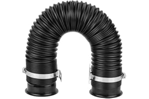 ‎GOTOTOP Lufteinlass, 76 mm, 7,6 cm, universell, Kaltlufteinlass, flexibles Rohr, Schlauch-Set, schwarz für Auto