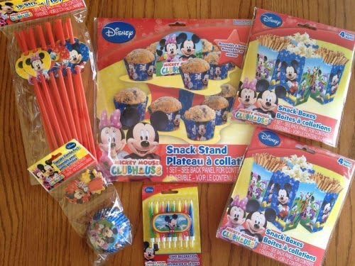 Disney Jr. Micky Mouse Clubhouse Ultimate Party Supply Pack - Featuring Micky Mouse, Minnie Mouse, Daisy Duck, Donald Duck & Goofy!!! by Saless Enterprises Inc