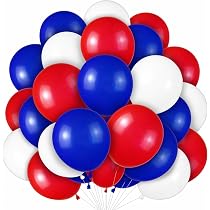 Patriotisches Ballon-Set Zum 4. Juli - 6 Stück Mit USA-Flagge, Sternen & Buchstaben