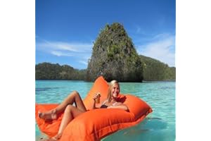 UGEFKMQ Géant Pouffe Intérieur Piscine Pouf Flottant canapéПри pèze inte Throughout, 140Cm X180Cm, Orange, Piscine flottant h 180 Cm * 140 Cm