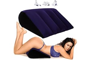 Chingcoo Cojín Sexual Inflable en Forma de Triángulo – Almohada Lumbar Erótica para Posiciones Íntimas, Cuña de Cama Cómoda, Accesorio de Juegos Íntimos para Parejas, Hombres y Mujeres