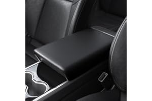 ‎SPIGEN Spigen Tesla Model Y (~2024) Model 3 (2021-2023) Mittelarmlehne Abdeckung, Armlehne Abdeckung Schutzhülle Innenraum für Tesla Model Y und Model 3 Zubehör - Schwarz