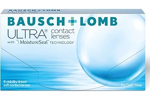 ‎BAUSCH + LOMB Bausch + Lomb Ultra, sphärische Premium Monatslinsen, Kontaktlinsen weich, 6 Stück BC 8.5 mm/DIA 14.2 / -2.25 Dioptrien
