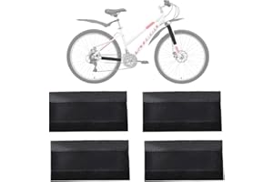 SSRDFU Protection Cadre Velo - 4 PCS Protecteurs de Cadre de Vélo Protège-Base Chainstay Autocollants de Chaîne de Garde Noir Protection Cadre VTT pour Empêche Le Vélo de Se Rayer et de Rouiller