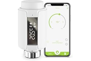 GIEXSMART Zigbee Heizkörperthermostat TRV – Intelligentes Heizventil mit App-Steuerung, benötigt Zigbee 3.0 Hub, kompatibel mit Alexa & Home Assistant Tuya & Smart Life App
