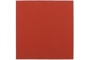 VILLCASE HitzebestäNdige Silikonmatte 15x15cm, 8mm Dicke, Rote Isoliermatte Für WäRmepressmaschine Und HeißPressmatte, Vielseitiges Ersatzpad Für WäRmeüBertragung Und Transfer